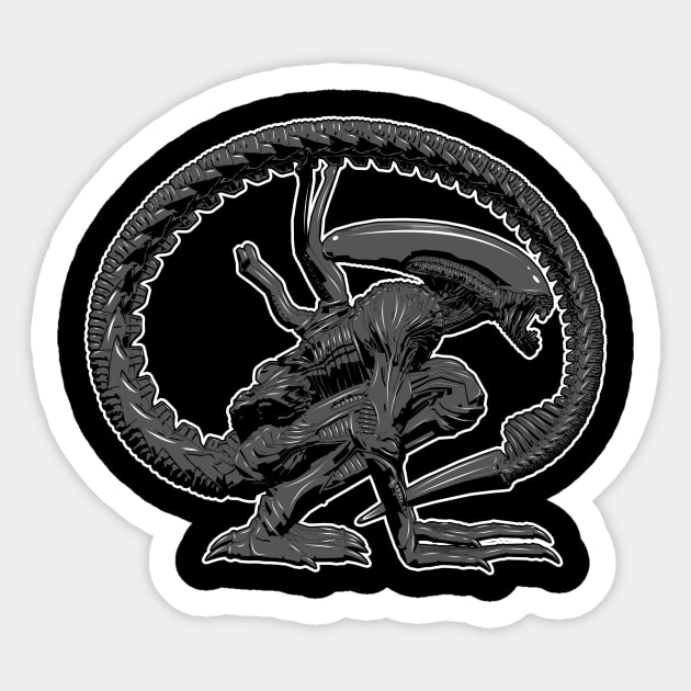 Xenomorph Sticker by SimonBreeze